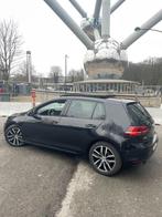 Vw golf 7 1.4 tsi highline., Auto's, 90 kW, Zwart, Zwart, Leder