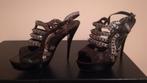 49A* RIVER ISLAND sexy zwarte sandalen (maat 39), Kleding | Dames, Pumps, Verzenden, Zwart, Gedragen