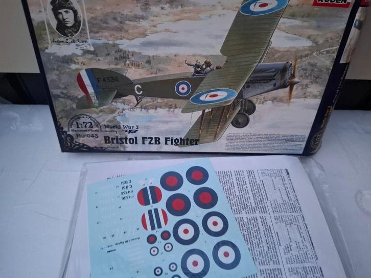 RODEN BRISTOL F.2B FIGHTER 1918 1/72 Ro 043 Etat neuf, Hobby & Loisirs créatifs, Modélisme | Avions & Hélicoptères, Avion, Enlèvement ou Envoi