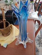 Mooie blauwe vaas jaren 70, Antiek en Kunst, Ophalen