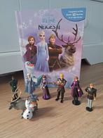 Livre reine des neiges 2. Poster et 9 figurines., Ophalen, Gebruikt