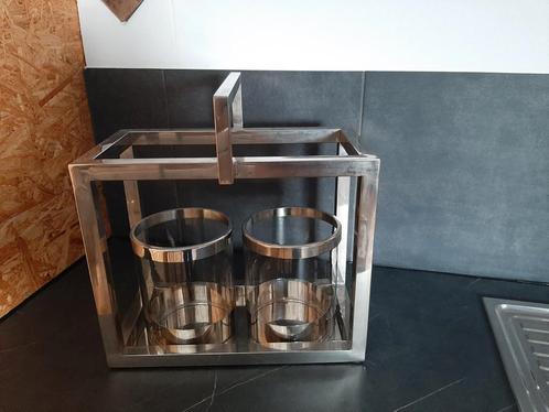 Flamand duo windlicht XXL, Huis en Inrichting, Woonaccessoires | Kandelaars en Kaarsen, Gebruikt, Kandelaar, 25 tot 50 cm, Metaal