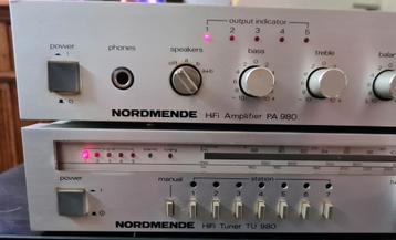 Nordmende PA 980 versterker + TU 980 tuner  