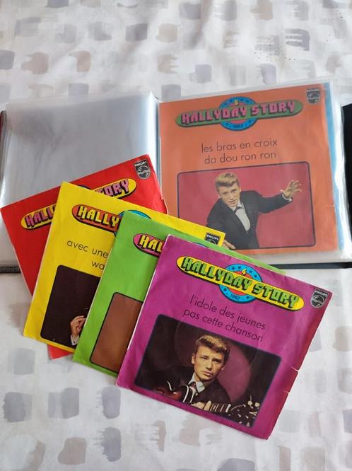 RARE Johnny  Hallyday Story série complète 45 tours, CD & DVD, Vinyles | Pop, Utilisé, Enlèvement ou Envoi