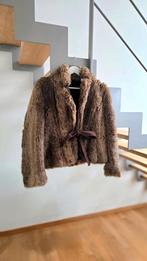 Bruine bontjas warme winterjas maat XL, Enlèvement ou Envoi, Comme neuf, Taille 46/48 (XL) ou plus grande, Brun