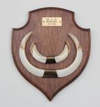 Groot schild tanden EVERZWIJN / WILD ZWIJN - Ardennen, Ophalen of Verzenden, Gebruikt, Wild dier, Overige typen