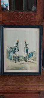 4 kadertjes Garde Imperiale  1804, Antiek en Kunst, Ophalen