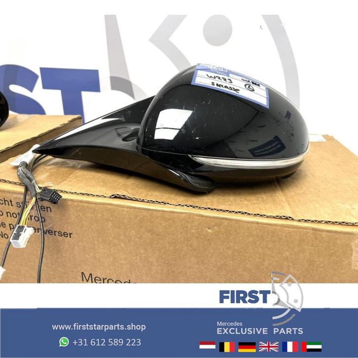 W223 S klasse AMG VOL OPTIE SPIEGEL LINKS 360 CAMERA Mercede, Auto-onderdelen, Spiegels, Mercedes-Benz, Gebruikt, Ophalen of Verzenden