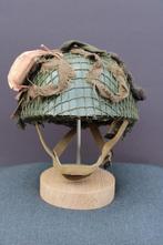WW2 British Paratrooper Helmet  1943, Ophalen of Verzenden, Landmacht, Helm of Baret