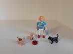 PLaymobil vrouw en puppy's - compleet, Kinderen en Baby's, Speelgoed | Playmobil, Ophalen of Verzenden, Zo goed als nieuw, Complete set