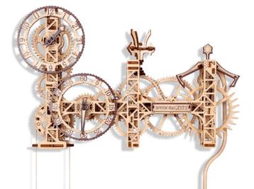 3D Houten Puzzel Steampunk Wall Clock - DIY Wood Builds beschikbaar voor biedingen