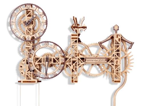 3D Houten Puzzel Steampunk Wall Clock - DIY Wood Builds, Hobby en Vrije tijd, Modelbouw | Overige, Nieuw, Verzenden
