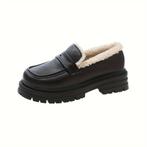 loafers instappers fleece warm NIEUW, Neuf, Enlèvement ou Envoi, Sabots, Noir