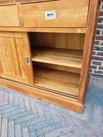 Lage teak buffetkast/vitrinekast GRATIS LEVERING, Huis en Inrichting, Kasten | Buffetkasten, Ophalen of Verzenden, Zo goed als nieuw