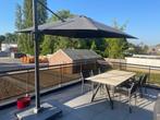 Zweefparasol Challenger incl. hoes + voet 120kg, Tuin en Terras, Parasols, Ophalen, 2 tot 3 meter, Kantelbaar, Zweefparasol