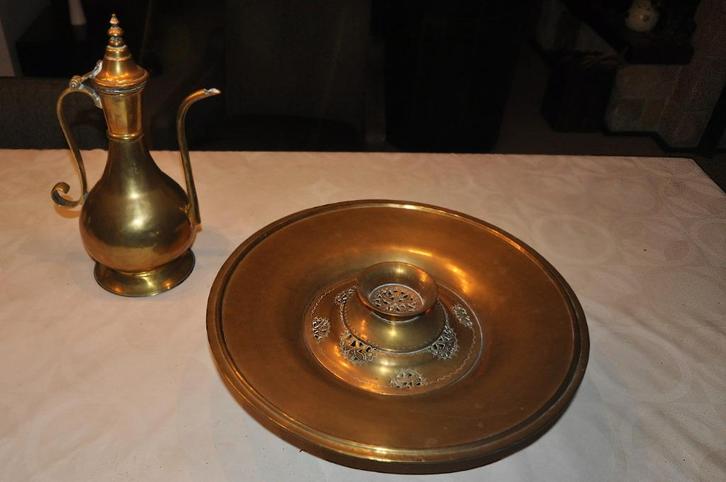 Perzisch koperen wasstel, Antiek en Kunst, Antiek | Servies los, Ophalen of Verzenden