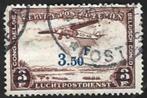 1 Belgisch Congo 1936 Luchtpost Zegels van 1934 met opdruk, Ophalen of Verzenden, Gestempeld, Vliegtuigen