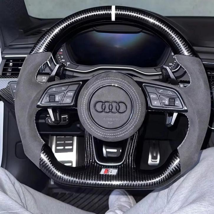 Audi alcantara carbon stuur S RS dik, Auto-onderdelen, Besturing, Audi, Nieuw, Ophalen of Verzenden