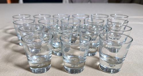 Set met 18 x Durobor apero / amuse / shot / borrel glaasjes, Verzamelen, Glas en Drinkglazen, Zo goed als nieuw, Borrel- of Shotglas