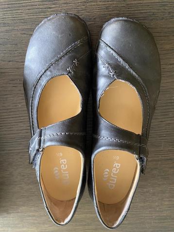 Donkergrijze Durea schoenen met verwisselbaar voetbed  beschikbaar voor biedingen
