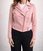 Veste suédine rose, Enlèvement ou Envoi, Comme neuf, Taille 36 (S), Rose