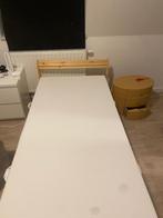 1 persoons bed, Ophalen, 90 cm, Eenpersoons, Bruin