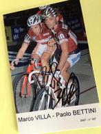wielerkaart 2007 marco villa - paolo bettini signe, Sport en Fitness, Verzenden, Zo goed als nieuw
