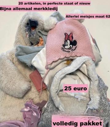 Baby-kledingpakket -maat 62- (20 stuks)nieuwstaat beschikbaar voor biedingen