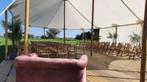 Sailcloth tent 10 x 16 m en 12 x 18m, Tuin en Terras, Partytenten, Partytent, 6 meter of meer, Zo goed als nieuw, 8 meter of meer