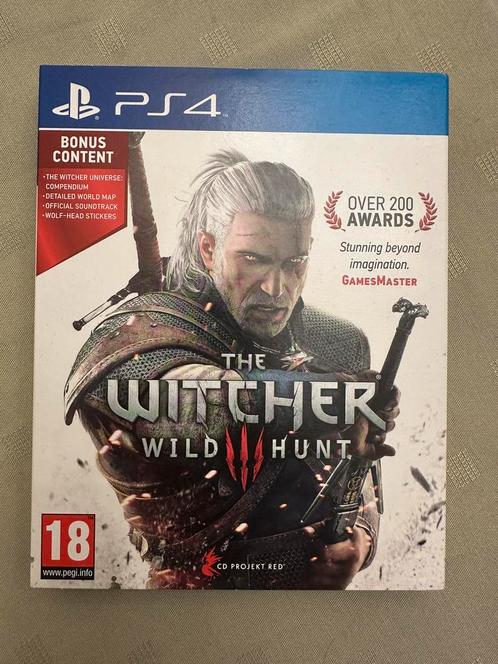 PS4 - The Witcher : Wild Hunt + Contenu Bonus, Consoles de jeu & Jeux vidéo, Jeux | Sony PlayStation 4, Comme neuf, Enlèvement ou Envoi