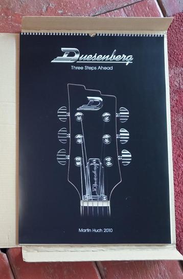 Duesenberg gitaren 2010 kalender beschikbaar voor biedingen