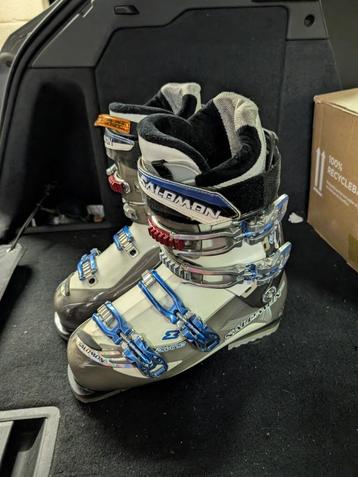 Salomon 27 skischoenen, Sport en Fitness, Skiën en Langlaufen, Ophalen, Schoenen, Salomon, Zo goed als nieuw
