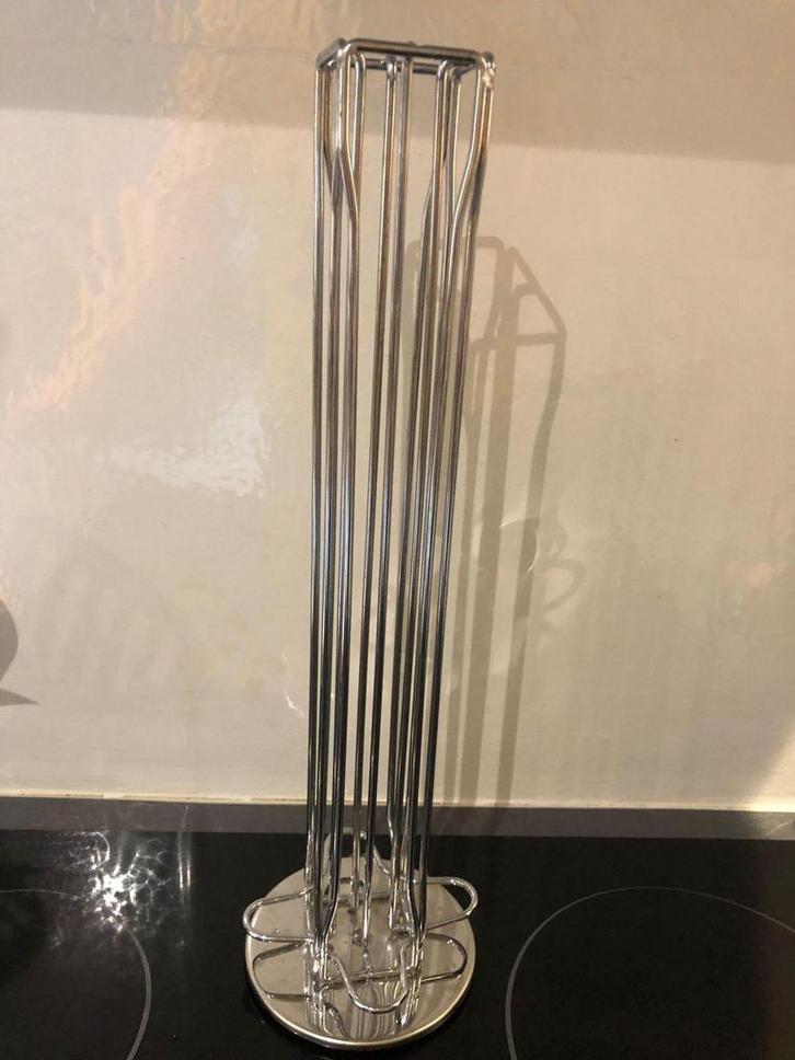 Capsulehouder / Dispenser voor Nespresso (Draaibaar, RVS), Elektronische apparatuur, Koffiemachine-accessoires, Zo goed als nieuw
