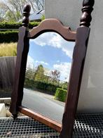 Grote spiegel met rustiek houten kader, 50 tot 100 cm, Minder dan 100 cm, Ophalen, Vierkant