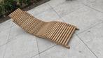 Ligstoel teak, Tuin en Terras, Ligbedden, Ophalen of Verzenden, Nieuw, Teakhout, Inklapbaar
