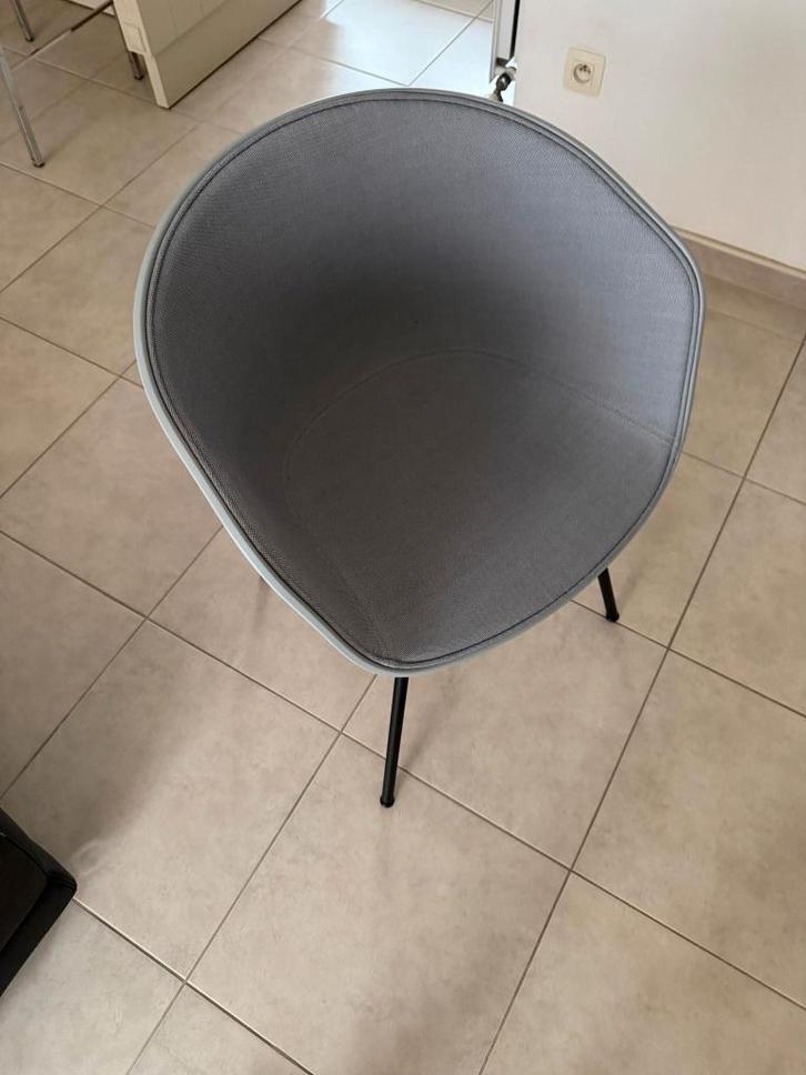 6 stoelen eetkamer, Maison & Meubles, Chaises, Comme neuf, Cinq, Six Chaises ou plus, Tissus, Gris, Enlèvement