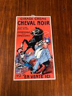 Oud reclamebordje Cheval Noir schoenpoets - 1925 !!, Ophalen of Verzenden, Gebruikt, Reclamebord