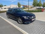 Mercedes C200d, Auto's, Achterwielaandrijving, Blauw, Leder, 5 deurs