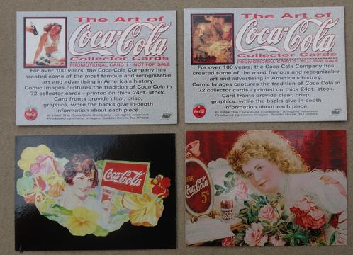 Cartes promotionnelles Coca Cola 1999 Art Of Coca-Cola par C, Collections, Marques & Objets publicitaires, Comme neuf, Autres types