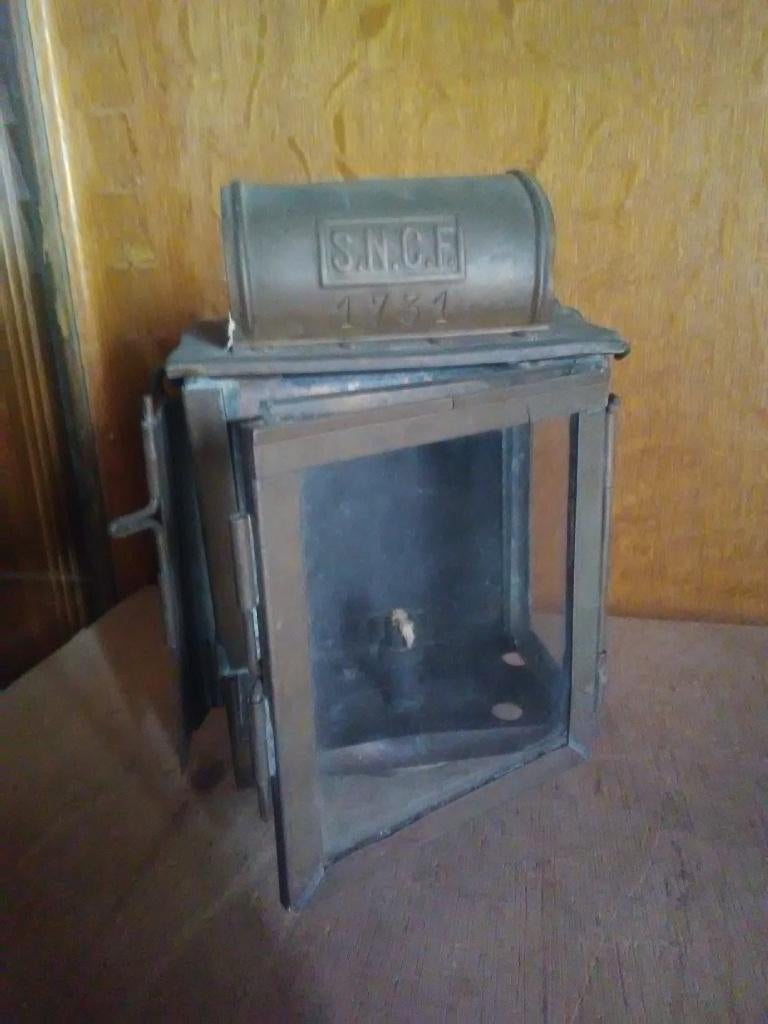 Ancienne lampe SNCF, Antiquités & Art, Enlèvement ou Envoi