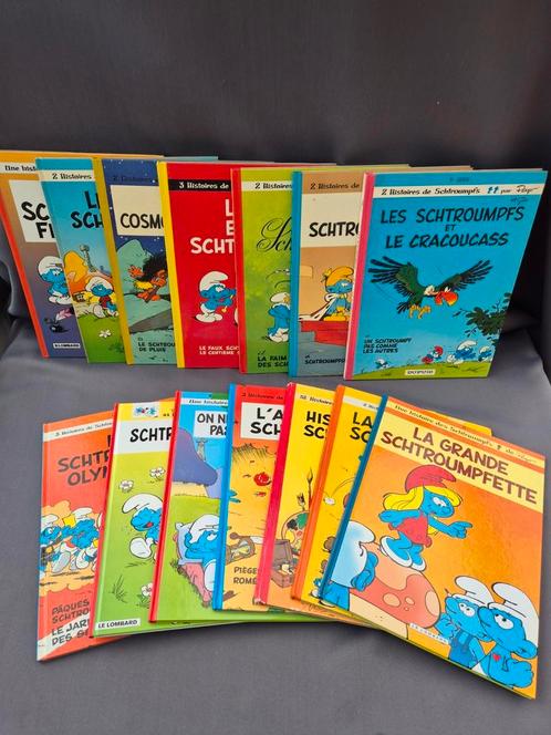 14 albums des Schtroumpfs, Boeken, Stripverhalen, Zo goed als nieuw, Ophalen of Verzenden