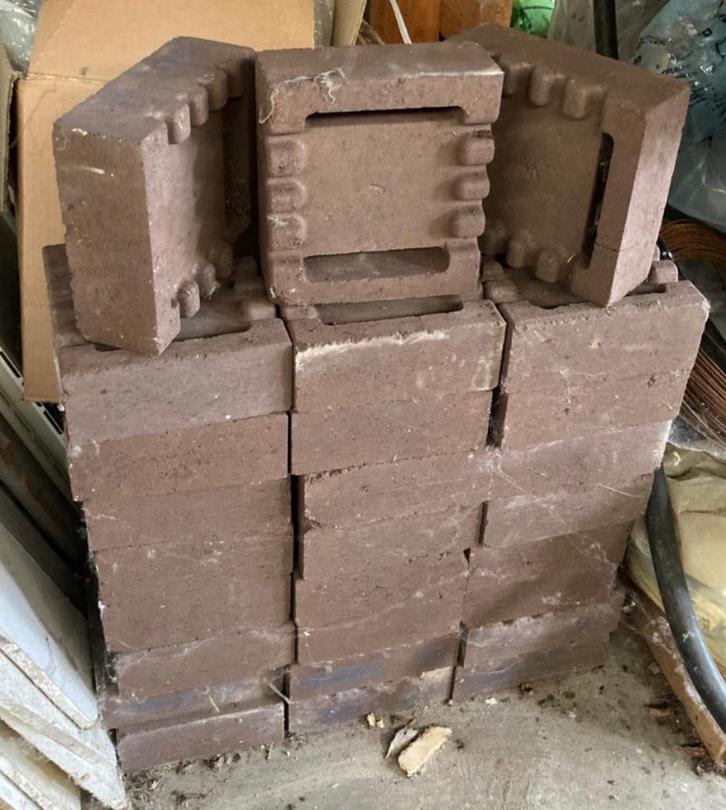 artij stapelblokken / muurelementen beton (bruine kleur), Doe-het-zelf en Bouw, Metselstenen, Nieuw, Beton, Ophalen