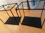 Stalen wandrekken zwart, Huis en Inrichting, Ophalen, Zo goed als nieuw