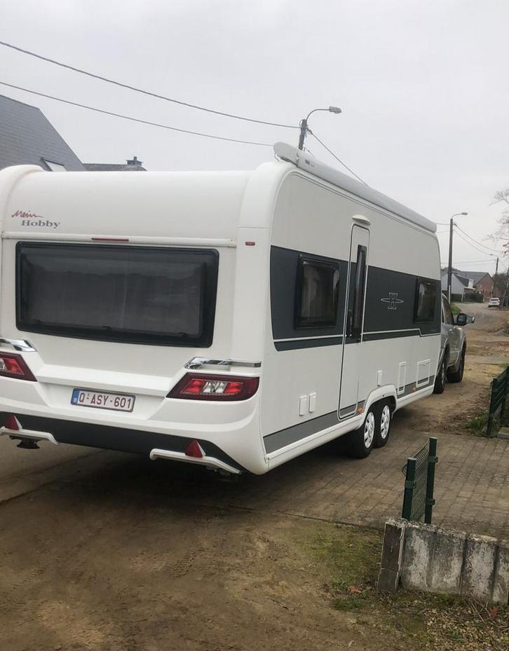 Hobby Prestige 620  CL caravan  met veel opties, Caravans en Kamperen, Voortenten en Luifels, Zo goed als nieuw, Ophalen