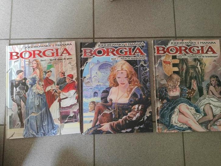 Milo Manara - Borgia deel 1-3 compleet, Boeken, Stripverhalen, Zo goed als nieuw, Ophalen of Verzenden
