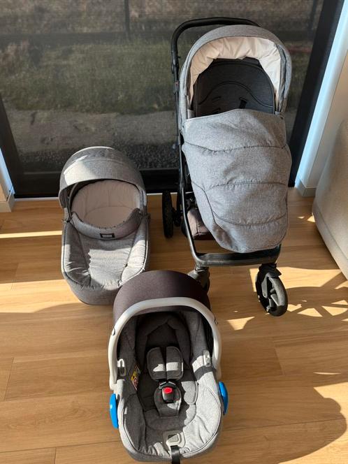 Quax Avenue Linen Grey buggy 3-delig, Kinderen en Baby's, Kinderwagens en Combinaties, Zo goed als nieuw, Combiwagen, Overige merken