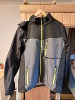 heren jas windjack softshell, Comme neuf, Noir, Enlèvement, Taille 56/58 (XL)