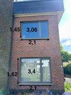 Houten ramen - dubbel en HR glass, Doe-het-zelf en Bouw, Glas en Ramen, Ophalen, Gebruikt, Gevelraam of Ruit, Dubbelglas