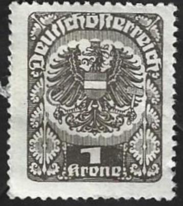 1 Postzegel Oostenrijk 1920 Rijkswapen beschikbaar voor biedingen