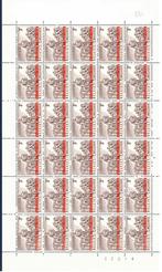 postzegels belgie nrs 1131/32 in volledig vel xx zeer mooi, Postzegels en Munten, Postzegels | Europa | België, Orginele gom, Zonder stempel